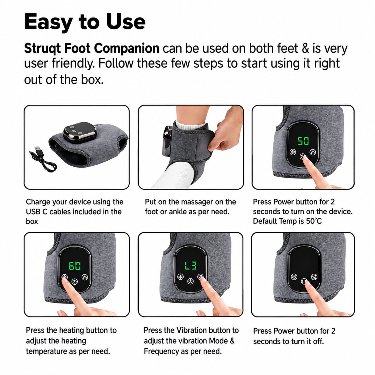 How to use the Struqt Foot Companion step by step