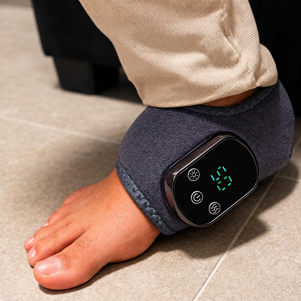 Struqt Foot Companion fitted around the ankle
